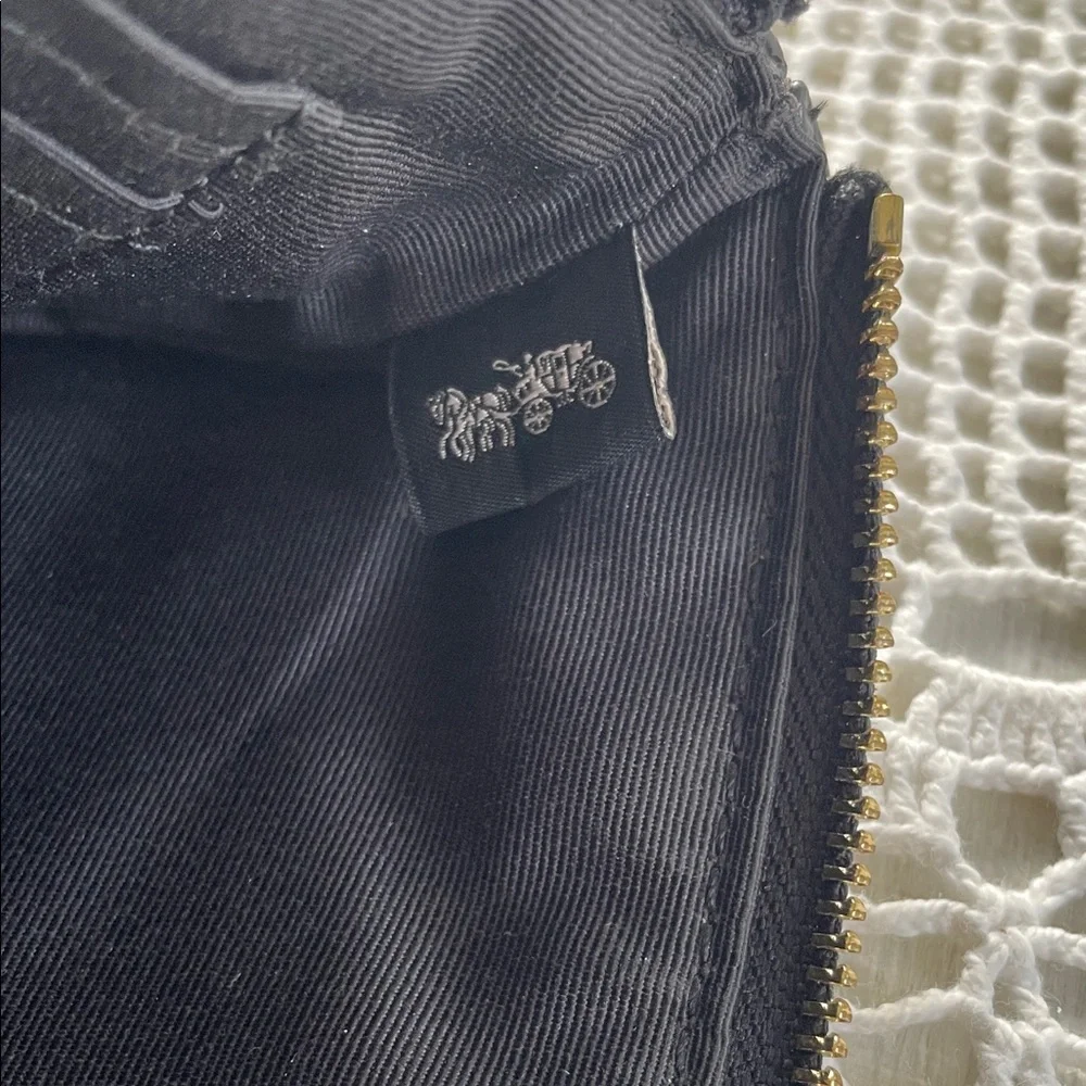 Coach Signature Black and Brown Wristlet (pre-owned, like new) - Picture 7 of 10